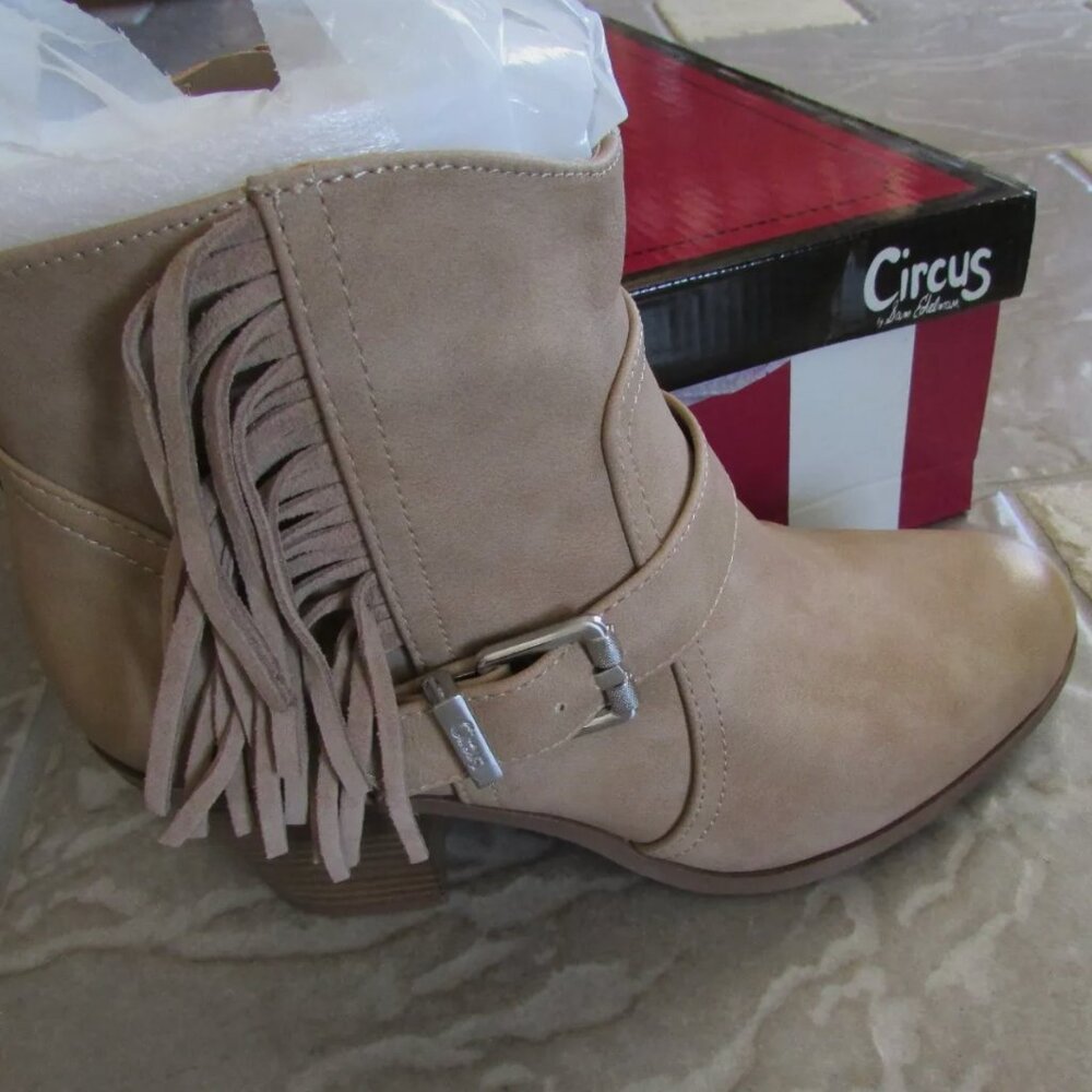 NEW SAM EDELMAN CIRCUS ANKLE BOOTIES BOOTS WOMENS SIZES